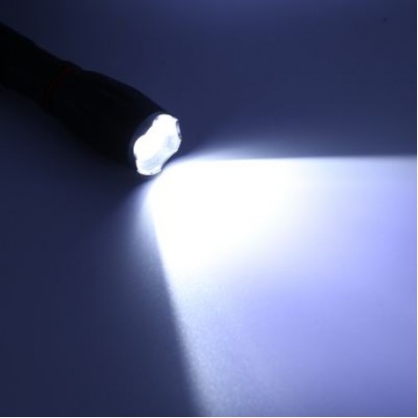 PROBE SHINY TG - S144 Ultra Bright Zoomable LED Flashlight (BLACK)