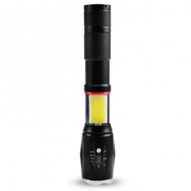 PROBE SHINY TG - S144 Ultra Bright Zoomable LED Flashlight (BLACK)