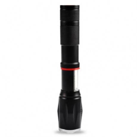 PROBE SHINY TG - S144 Ultra Bright Zoomable LED Flashlight (BLACK)