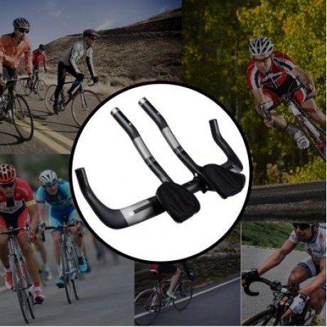 Carbon Fiber Road Bike Handlebar Breaking Wind Bent Bar (MATTE BLACK)