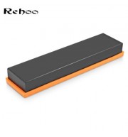 Reboo Sharpening 5000 Grit Whetstone Grinder Natural Magma Stone Silicone Base (GRAY)