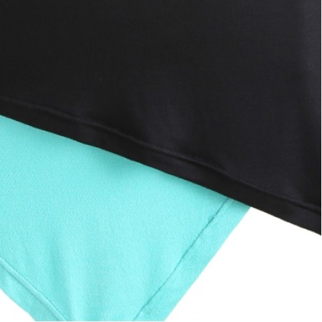 Lacing Sleeveless Two Piece Tops (BLACK)