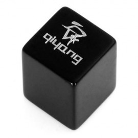 2PCS ALUMINUM ALLOY MATERIAL SQUARE SHAPED BIKE TYRE AIR VALVE CAP (BLACK)