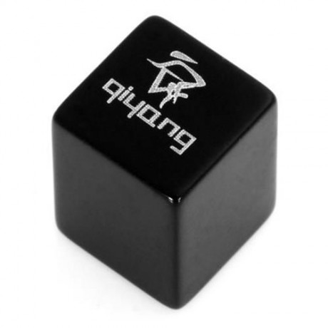 2PCS ALUMINUM ALLOY MATERIAL SQUARE SHAPED BIKE TYRE AIR VALVE CAP (BLACK)