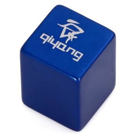 2PCS ALUMINUM ALLOY MATERIAL SQUARE SHAPED BIKE TYRE AIR VALVE CAP (BLUE)