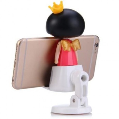APRIL DOOL ROTATABLE CAR HOLDER FOR IPHONE 6 / 6 PLUS SAMSUNG S6 HTC GPS GLASSES (PINK)