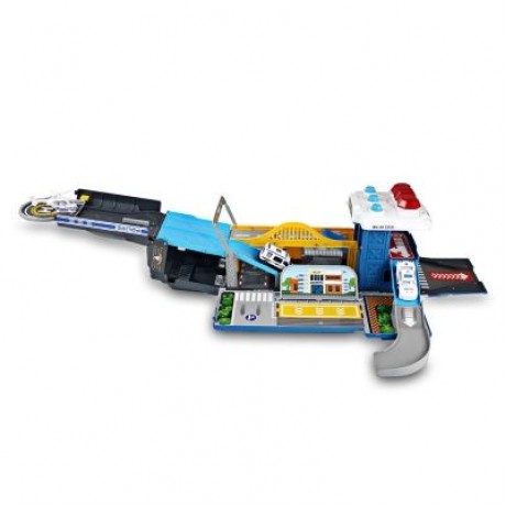WinTek E5018 Assembled Police Station Alloy Vehicles Construction Set Toy (DODGER BLUE)
