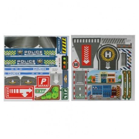 WinTek E5018 Assembled Police Station Alloy Vehicles Construction Set Toy (DODGER BLUE)