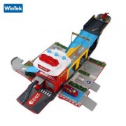 WinTek E5018 Assembled Fire Dapartment  Alloy Vehicles Construction Set Toy (RED)