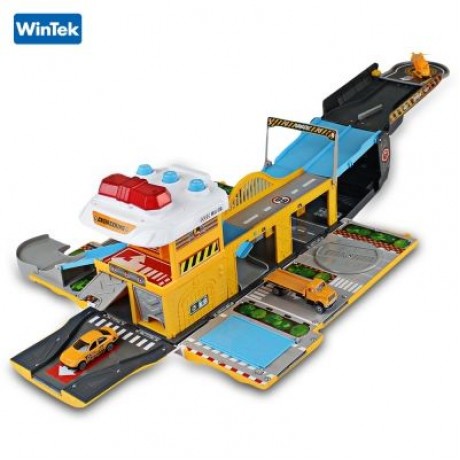 WinTek 5018 Assembled Track Engineering Vehicles Construction Set Toy (YELLOW)