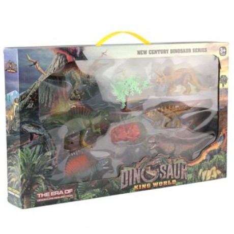 Creative Dinosaur Model Toy Table Decoration Special Kids Gift 6pcs (MULTI-A)