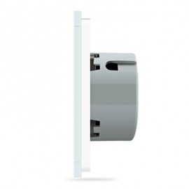 LIVOLO C7 Wall Light 2 Touch Switches Tempered Glass Panel (WHITE)