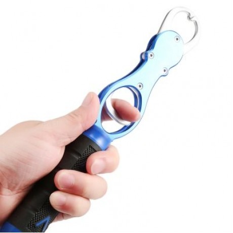 BL - 014 Aluminum Alloy Fishing Lip Gripper Grabber Fish Holder Weight Scale (BLUE)