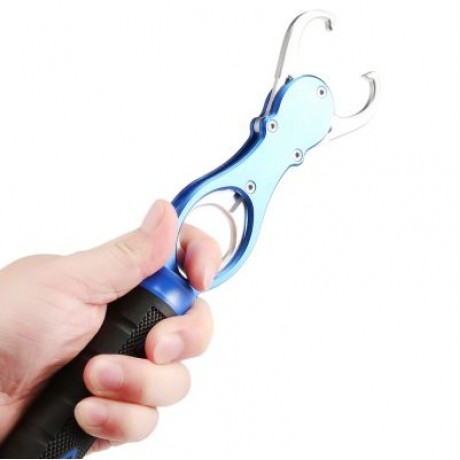 BL - 014 Aluminum Alloy Fishing Lip Gripper Grabber Fish Holder Weight Scale (BLUE)