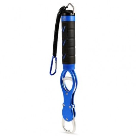 BL - 014 Aluminum Alloy Fishing Lip Gripper Grabber Fish Holder Weight Scale (BLUE)