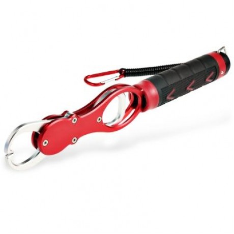 BL - 014 Aluminum Alloy Fishing Lip Gripper Grabber Fish Holder Weight Scale (RED)