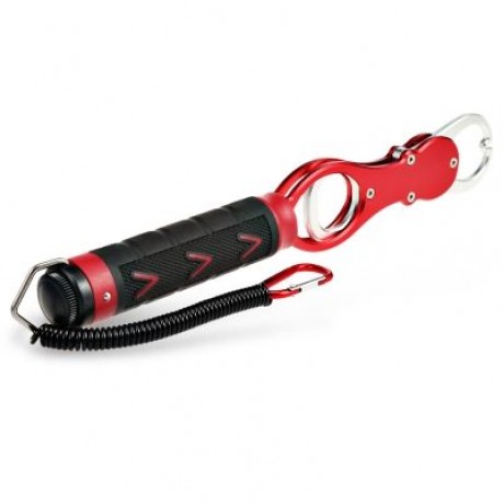 BL - 014 Aluminum Alloy Fishing Lip Gripper Grabber Fish Holder Weight Scale (RED)