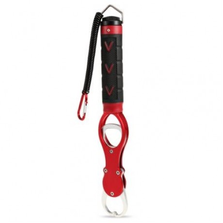 BL - 014 Aluminum Alloy Fishing Lip Gripper Grabber Fish Holder Weight Scale (RED)