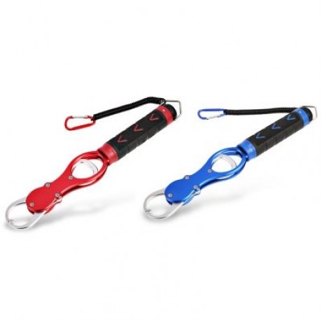 BL - 014 Aluminum Alloy Fishing Lip Gripper Grabber Fish Holder Weight Scale (RED)
