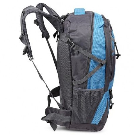 HUWAIJIANFENG 60L Lightweight Outdoor Activities Bag Travel Hiking Backpack  (BLUE)