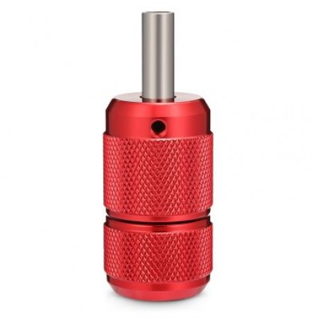 27MM Aluminum Alloy Self-locking Anti-slip Touch Tattoo Grip for Machine Needles (RED)