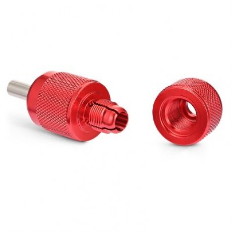 27MM Aluminum Alloy Self-locking Anti-slip Touch Tattoo Grip for Machine Needles (RED)