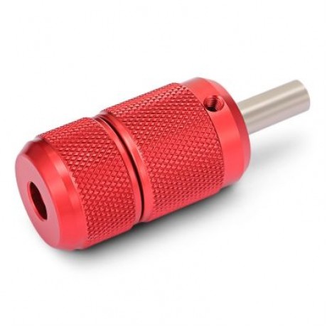 27MM Aluminum Alloy Self-locking Anti-slip Touch Tattoo Grip for Machine Needles (RED)