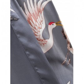 Half Sleeve Crane Sleeping Robe (BLUE GRAY)