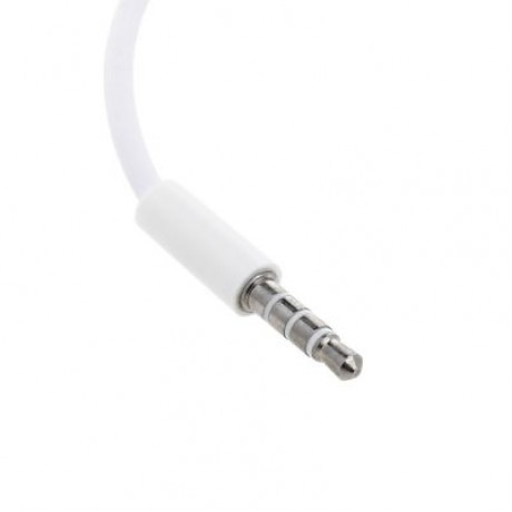 Gocomma 3.5MM Audio Splitter Connector 1 to 2 Adapter for Earphones / Headphones (WHITE)