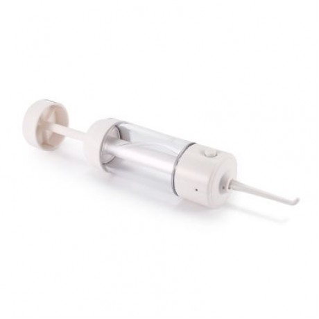 gustala LV190S Portable Manual Oral Irrigator Water Flosser Dental Spa (WHITE)