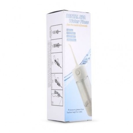 gustala LV190S Portable Manual Oral Irrigator Water Flosser Dental Spa (WHITE)