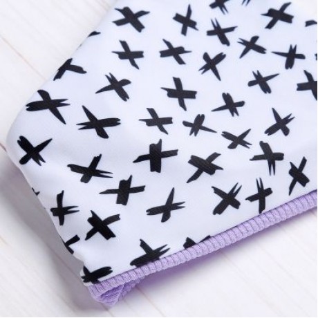 Halter Neck Backless Padded Criss-cross Strap Low Waist Women Bikini Set (LAVENDER BLUE)