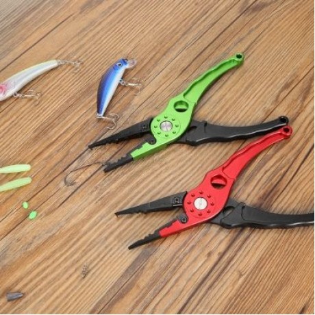 Outlife FG - 1026 Fishing Plier Hook Remover Braid Line Cutting / Split Ring  (GREEN APPLE