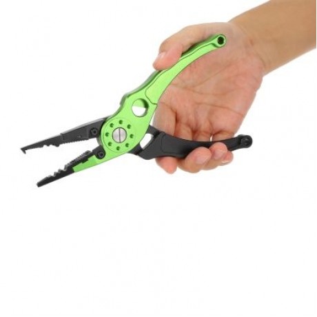 Outlife FG - 1026 Fishing Plier Hook Remover Braid Line Cutting / Split Ring  (GREEN APPLE