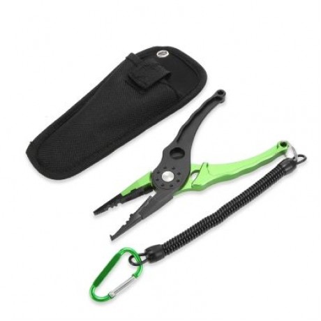 Outlife FG - 1026 Fishing Plier Hook Remover Braid Line Cutting / Split Ring  (GREEN APPLE