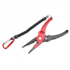 Outlife FG - 1026 Fishing Plier Hook Remover Braid Line Cutting / Split Ring  (RED)