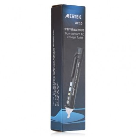 MESTEK AC10 Intelligent Non-contact Voltage Tester Electroscope Detector Indicator  (BLACK