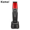 Kemei KM - 1008 Adjustable Cordless Rechargeable Hair Clipper Beard Trimmer (LOVE RED)