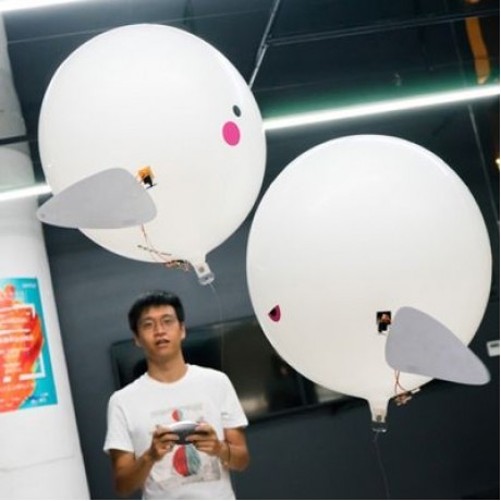 JJRC H80 2.4G RC Helium Balloon Robot 30mins Flight / Explosion-proof Material (WHITE)