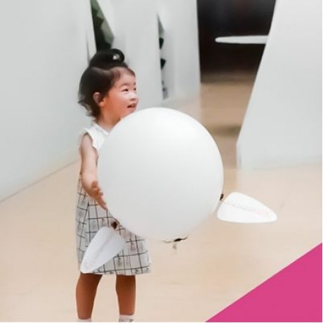 JJRC H80 2.4G RC Helium Balloon Robot 30mins Flight / Explosion-proof Material (WHITE)