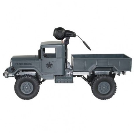 FY001A 1/16 WiFi 0.3MP Brushed Military Truck 2.4G 4WD Off-road Car RTR with Front Light (