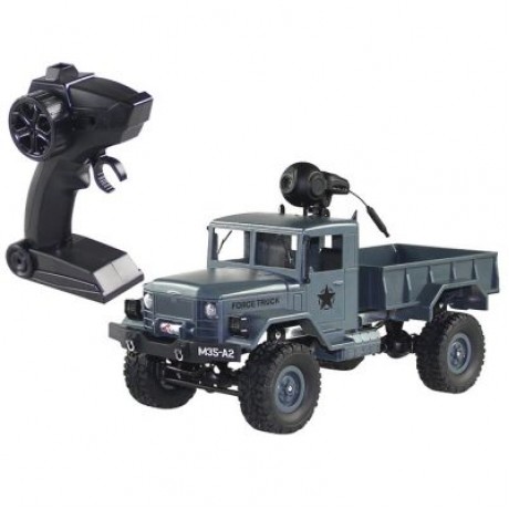 FY001A 1/16 WiFi 0.3MP Brushed Military Truck 2.4G 4WD Off-road Car RTR with Front Light (