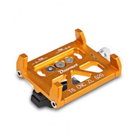 Deemount Universal Aluminum Alloy Motorcycle / Bicycle Phone Mount Holder (GOLD)