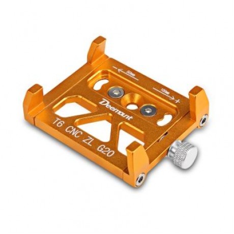 Deemount Universal Aluminum Alloy Motorcycle / Bicycle Phone Mount Holder (GOLD)