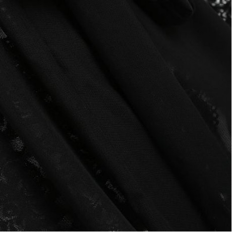 Plus Size See Through Robe Lingerie (BLACK)