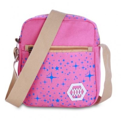 Guapabien 3pcs Canvas Printing Women Shoulder School Bag Cute Bear Backpack Wristlet (ROSE