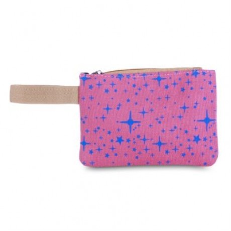 Guapabien 3pcs Canvas Printing Women Shoulder School Bag Cute Bear Backpack Wristlet (ROSE