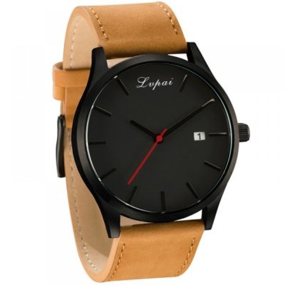 Lvpai P066 Men's Fashion Casual Leather Wrist Watch (MULTI-C)