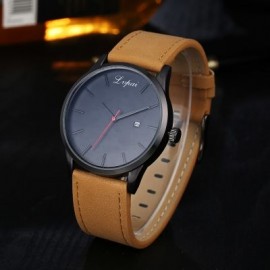 Lvpai P066 Men's Fashion Casual Leather Wrist Watch (MULTI-C)