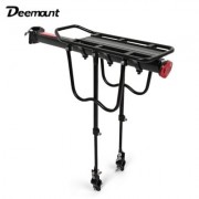 Deemount Bike Cycling Rear Carrier Shelves Quick Release Pannier Rack Seat (BLACK)